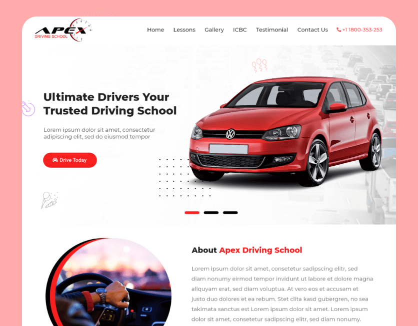 Apex Driving Website