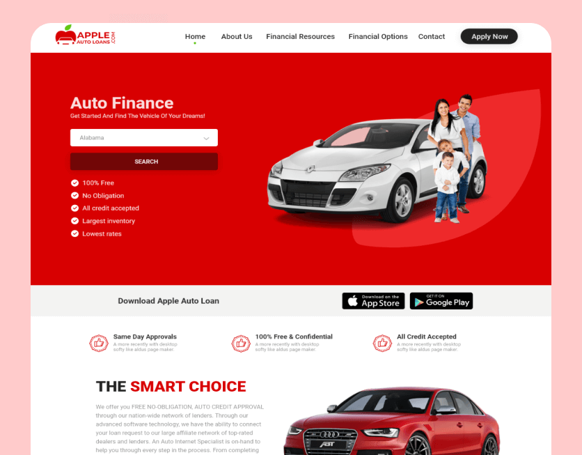 auto finance Website